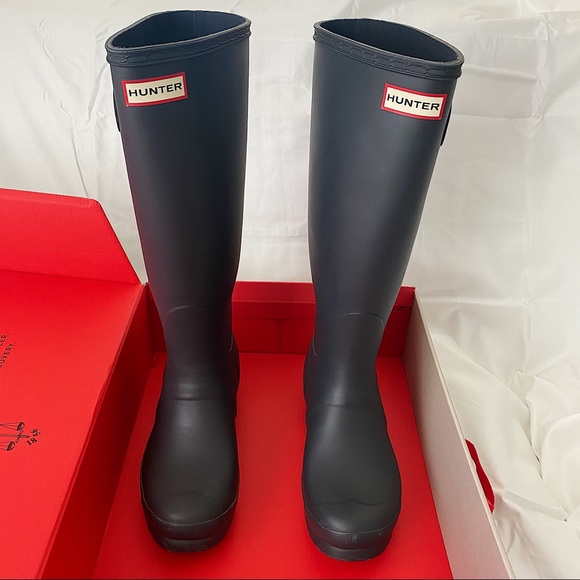 Women’s original tall rain boots: dark slate - Picture 4 of 7